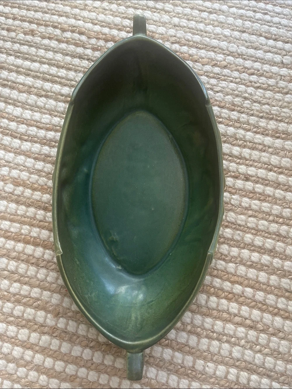 Roseville Pottery Console Bowl Zephyr Lily